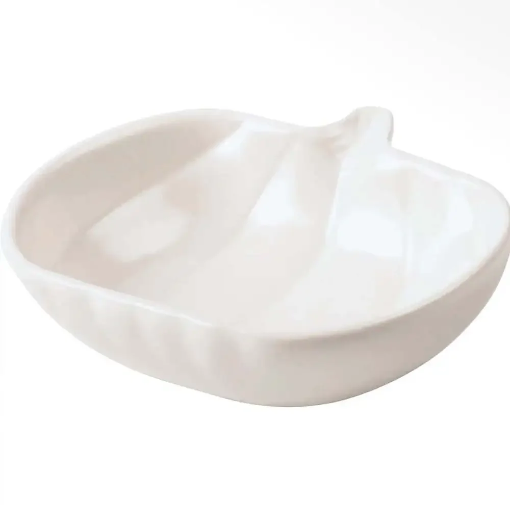 Fall Farmhouse Nested White Pumpkins Plate Set